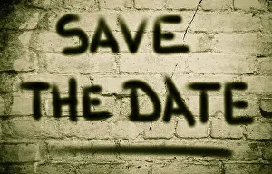 Abstract Symbol Image Imprime: Save The Date Concept