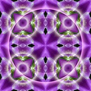 Empty Deserted Landscape Photo Imprime: Seamless pattern