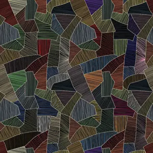 Abstracción Geométrica Imprime: Pauta de patchwork vector sin costuras, fondo de arte abstracto textil en colores.