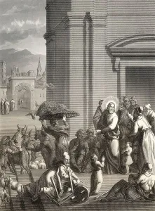 New Testament Scene Imprime: The second cleansing of the Temple