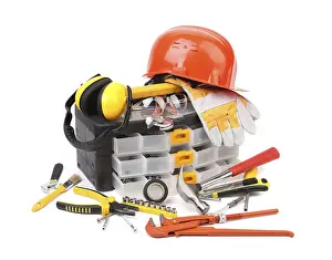 Industrial Equipment Imprime: Set of tools and instruments with toolbox