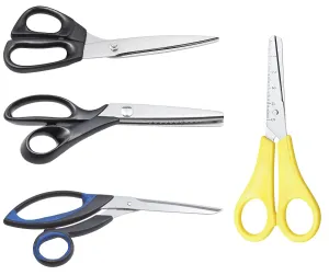 Handicraft Supplies Imprime: Set of various closed scissors