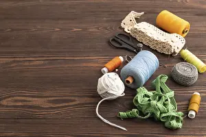 Handicraft Supplies Imprime: Sewing accessories: scissors, thread