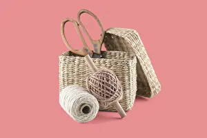 Handicraft Supplies Imprime: Sewing kit essentials including scissors
