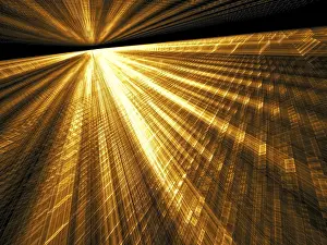Arte Digital Imprime: Fondo dorado simple - imagen generada por computadora abstracta.