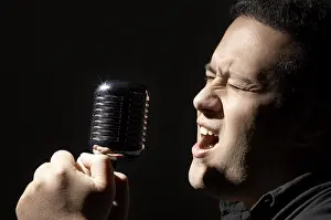 Passionate Music Performance Imprime: Singer