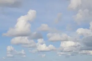 Empty European Landscapes Imprime: Sky with cloud, Denmark