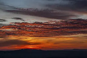 Sunset Sky Imprime: Sky and clouds at sunset