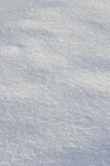 Macro Winter Scene Imprime: Snow surface