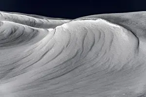 Vorarlberg Winter Scene Imprime: Snow surface with structures, Scharzwassertal