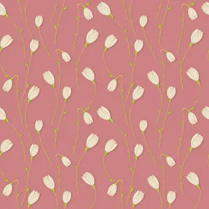 Symbolic Spring Image Imprime: Snowdrop vector seamless pattern for your design