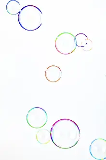 Studio Cutout Images Imprime: Soap bubbles