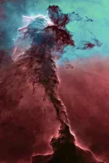 Starry Night Sky Imprime: Space Background, The Eagle Nebula