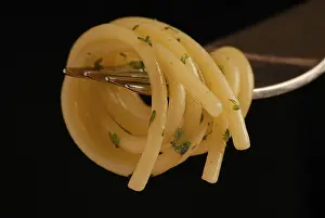 Pasta Dish Photography Imprime: Spaghetti on a fork