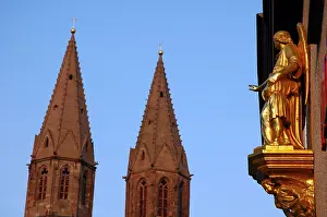 Gothic Church Architecture Imprime: Two spire