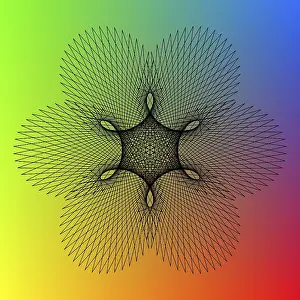 Decorative Illustration Imprime: Spirography