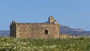 Ancient Greek Ruins Complex Imprime: Spring in Crete, spring meadows