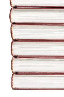 Stack Of Books Isolated Imprime: Stack of books isolated on a white background