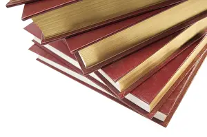 Stack Of Books Isolated Imprime: Stack of books isolated on a white background