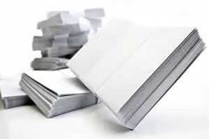 Still Life Studio Photography Imprime: Stack of envelopes