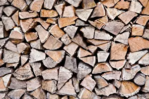 Firewood Detail Imprime: Stack of firewood
