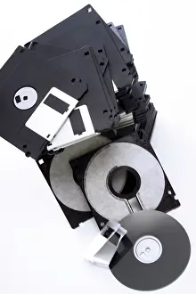 Compact Discs Imprime: Stack of floppy disks