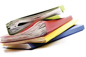 Office Supplies Imprime: Stack of loose-leaf binders