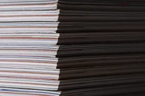 Magazine Stack Imprime: Stack of magazines