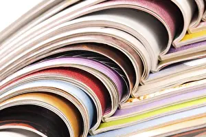 Waste Separation Europe Imprime: Stack of open magazines, poland