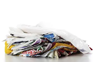 Indoor Studio Photography Imprime: Stack of plastic bags