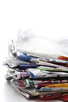 Studio Photography Props Imprime: Stack of plastic bags
