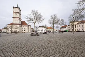 Central European Countryside Imprime: Stadtkirche am Markt, Neustrelitz