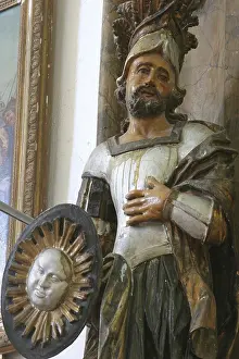 Empty Altar Room Photo Imprime: Statue of saint