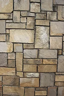 Deserted Stone Wall Imprime: Stone wall pattern, wall made of rocks