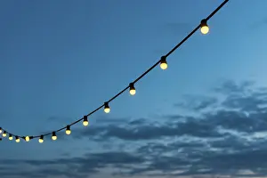 Evening Sky Photography Imprime: String lights sunset sky