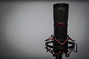 Music Studio Setup Imprime: Studio microphone