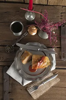 Vegetarian Meal Imprime: Stuffed cabbage leaf