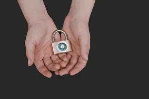 German Federal Republic Protection Imprime: Symbolic image of basic child security