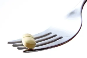 Weight Loss Imprime: Tablets on a fork