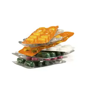 Healthcare Medicine Imprime: Tablets isolated