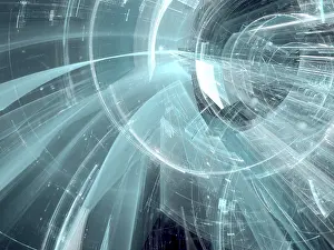 Fractal Art Imprime: Tech background - Abstract computer-generated image