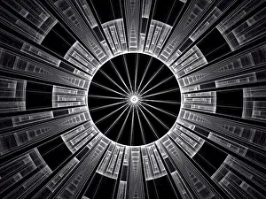 Abstract Computer Image Imprime: Technology disk - abstract computer-generated image