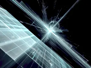 Futuristic Design Imprime: Technology or sci-fi background - abstract computer-generated image