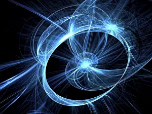 Arte Digital Imprime: Fondo de tecnología o ciencia ficción - imagen generada por computadora abstracta.