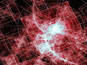 Space Background Image Imprime: Technology or space theme background - abstract computer-generated image
