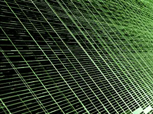 Computer Generated Fractals Imprime: Technology style grid - abstract computer-generated image