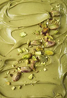Macro Food Photography Imprime: The texture of pistachio paste