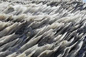 Eastern Europe Rock Formations Imprime: Texture of salt mountain, Sovata