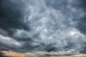 Dark Cloudy Atmosphere Imprime: Thunderclouds, Germany