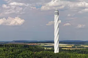 Thyssenkrupp Test Tower Imprime: Thyssenkrupp test tower for elevators with visitor platform